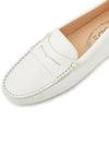 Women's Gommino Leather Driving Shoes White - TOD'S - BALAAN 8