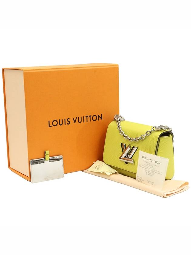 Neon Yellow Epi Leather Silver Twist Mini Chain Shoulder Bag M56119 - LOUIS VUITTON - BALAAN 2