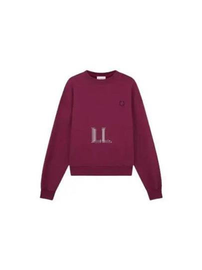 Women's Bold Fox Head Patch Comfort Sweatshirt Purple - MAISON KITSUNE - BALAAN 2