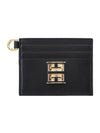 4G Leather Card Wallet Black - GIVENCHY - BALAAN 1