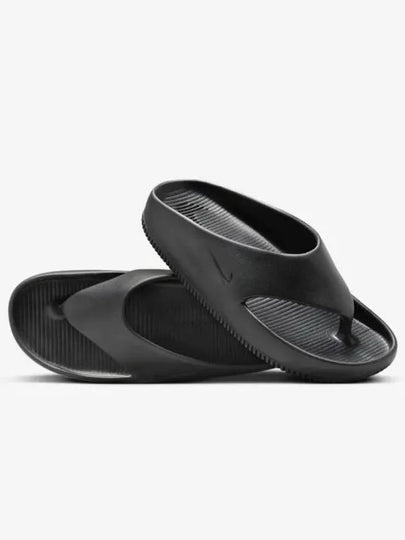 Calm Swoosh Flip Flops Black - NIKE - BALAAN 2