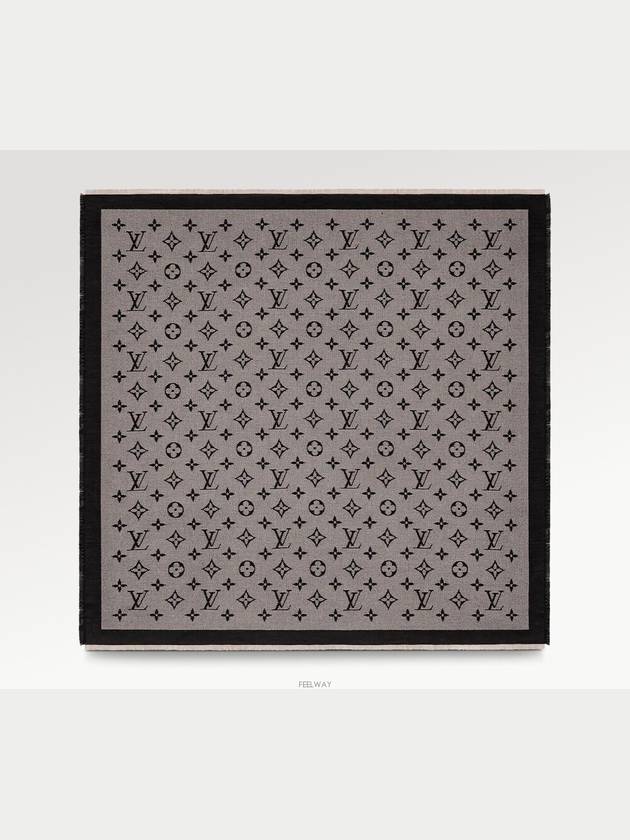 Neo Natte Monogram Scarf Black - LOUIS VUITTON - BALAAN 3