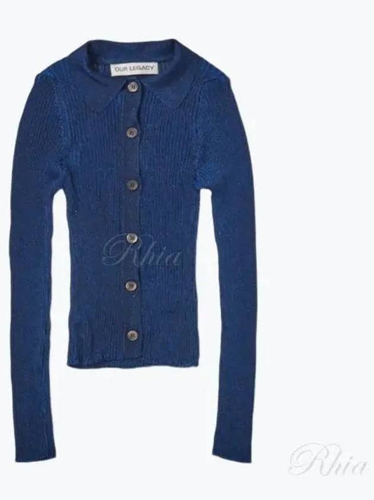 Mazzy Polo Cardigan Navy - OUR LEGACY - BALAAN 2