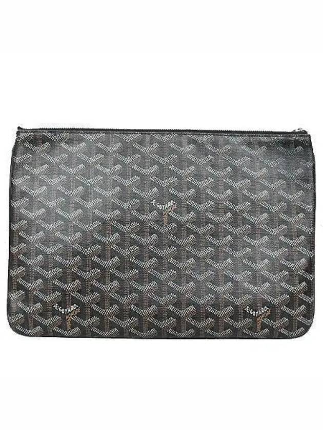 Black color logo PVC SENAT Sena MM clutch - GOYARD - BALAAN 2