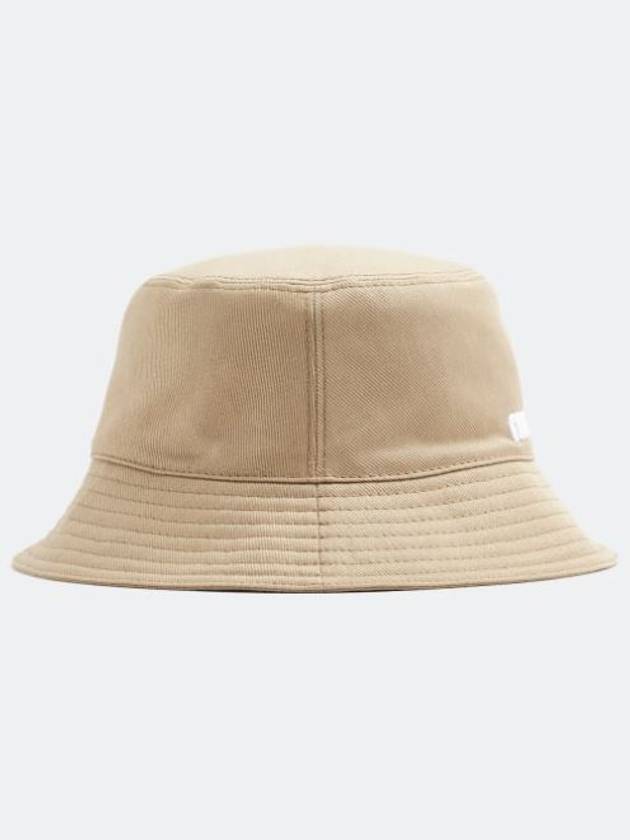 Embroidered Logo Drill Bucket Hat Khaki - MIU MIU - BALAAN 4