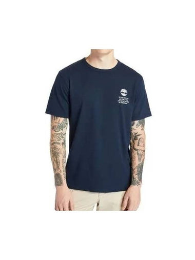 Classic Logo Short Sleeve T-Shirt Navy - TIMBERLAND - BALAAN 1