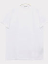 V-neck Short Sleeve T-Shirt White - JIL SANDER - BALAAN 4