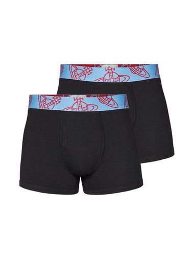 Cotton Boxer 2 Pack Black - VIVIENNE WESTWOOD - BALAAN 1