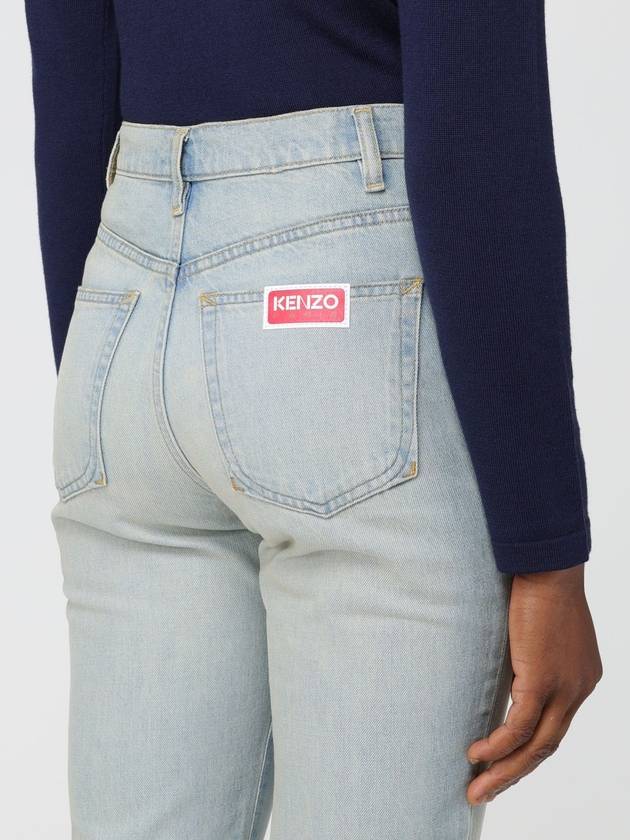 Jeans Kenzo in denim con patch logo - KENZO - BALAAN 5