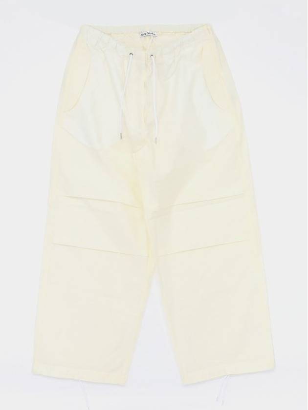 Relaxed Fit Track Pants White - ACNE STUDIOS - BALAAN 1