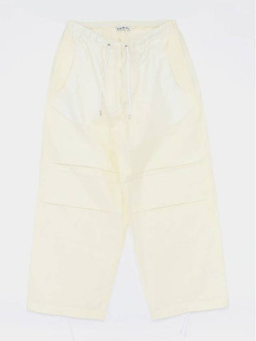 Relaxed Fit Track Pants White - ACNE STUDIOS - BALAAN 1