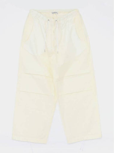 Relaxed Fit Track Pants White - ACNE STUDIOS - BALAAN 1