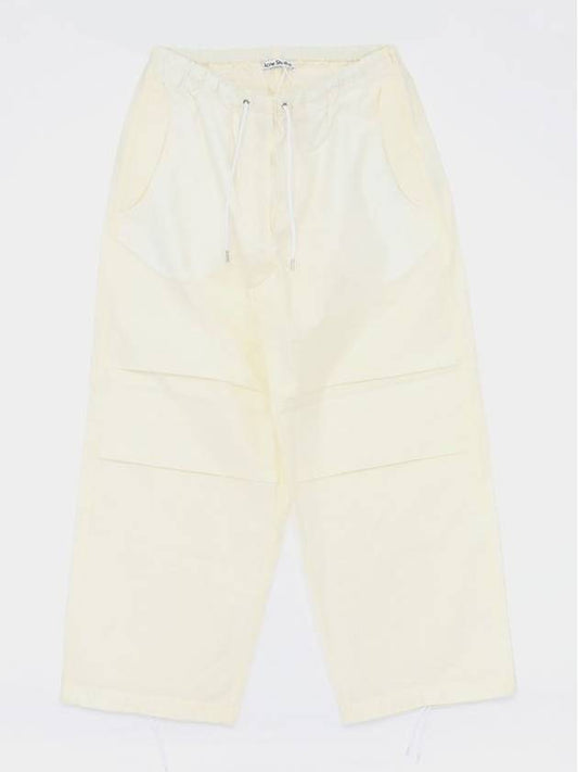 Relaxed Fit Track Pants White - ACNE STUDIOS - BALAAN 1