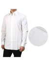 Stitched Slim Hidden Button Classic Long Sleeve Shirt White - MAISON MARGIELA - BALAAN 2