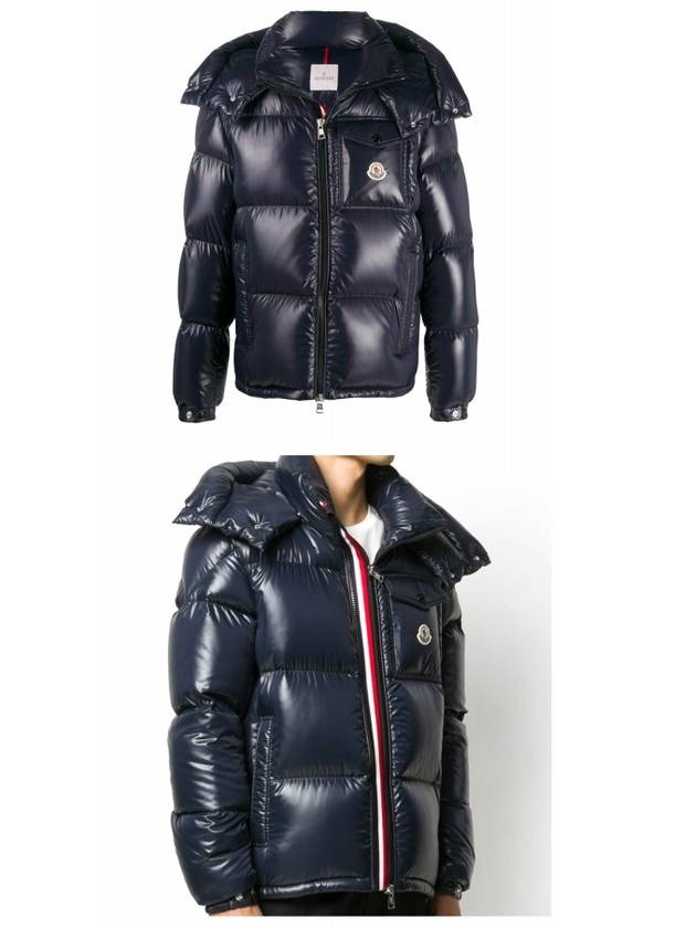 Montb?liard logo short padded jacket navy - MONCLER - BALAAN 5