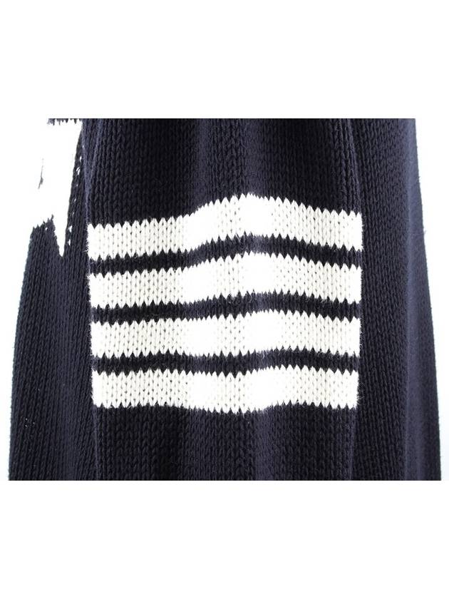 Diagonal armband anchor knit navy 4 105 - THOM BROWNE - BALAAN 4