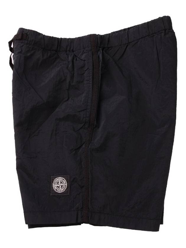 Men's Nylon Metal Swim Shorts Black - STONE ISLAND - BALAAN 3