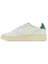 Medalist Green Tab Leather Low Top Sneakers White - AUTRY - BALAAN 4