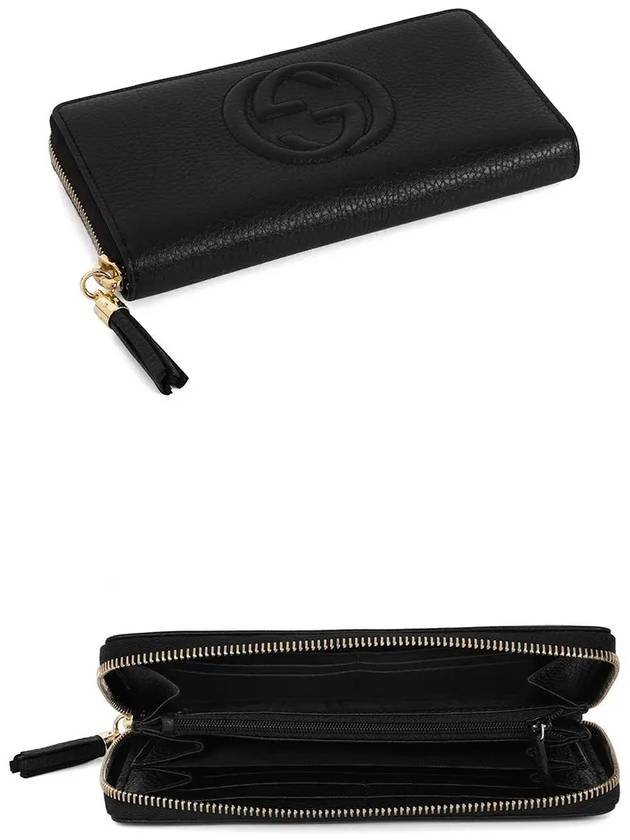 Soho Zipper Tassel Long Wallet Black - GUCCI - BALAAN 7