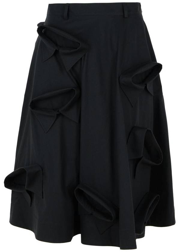 Moschino Black Cotton Skirt - MOSCHINO - BALAAN 1