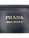 Arque Leather Shoulder Bag Black - PRADA - BALAAN 9