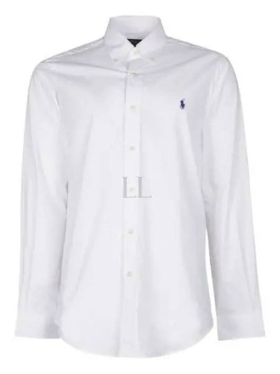 Classic Fit Poplin Shirt White - POLO RALPH LAUREN - BALAAN 2