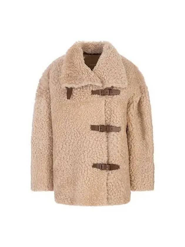 coat women shearling beige - ISABEL MARANT - BALAAN 1