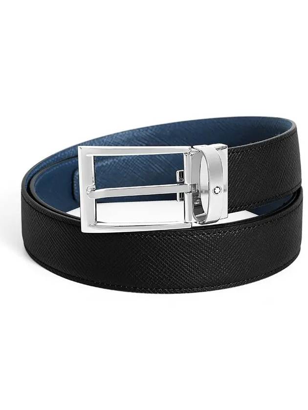 Reversible Cutting Belt Black Indigo - MONTBLANC - BALAAN 3