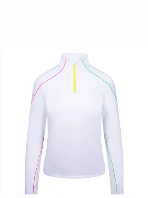 Women's Sun Shield Quarter Zip Long Sleeve T-Shirt White - G/FORE - BALAAN 2