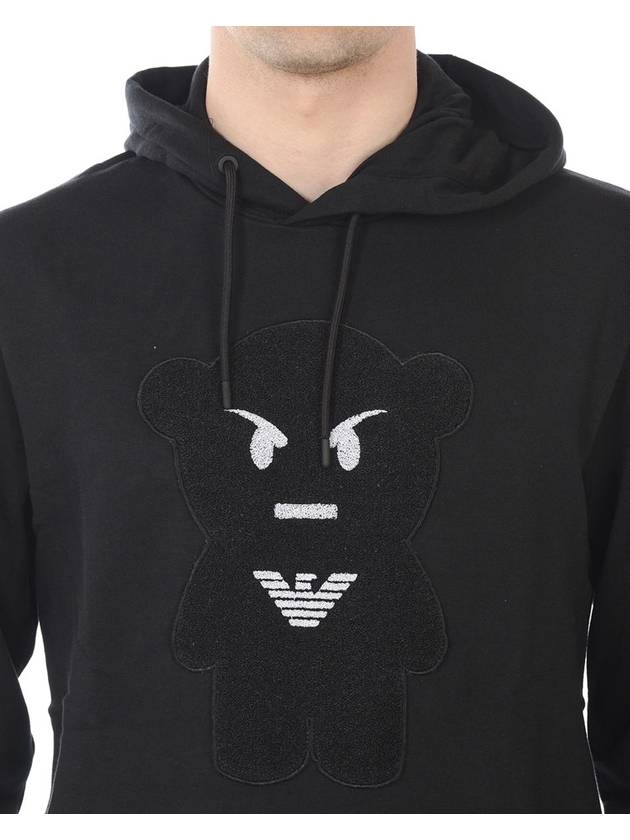 Hooded Sweatshirt 3G1M711J07ZNERO BLACK - EMPORIO ARMANI - BALAAN 4