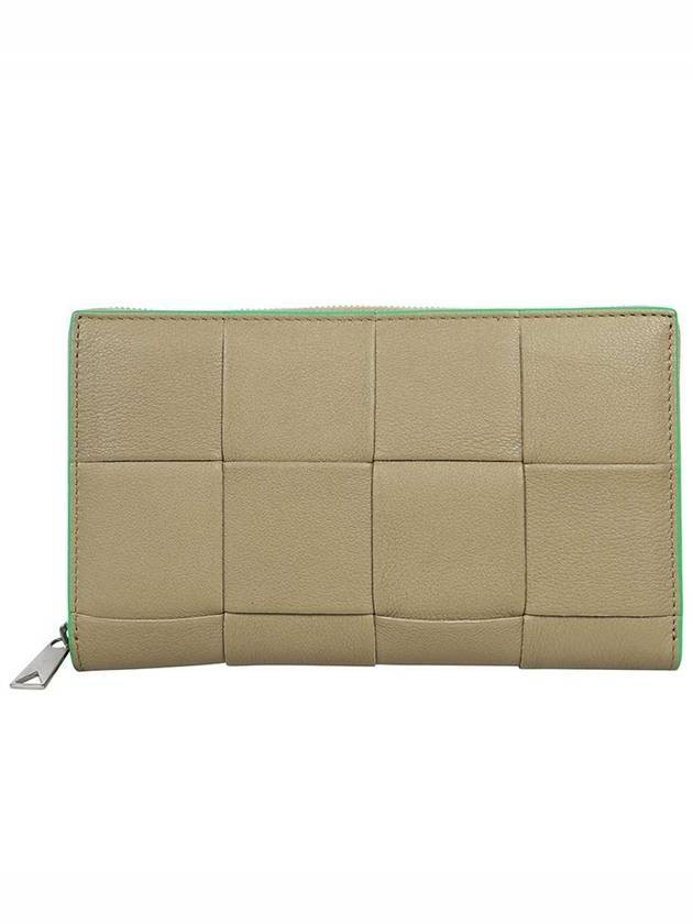 Intrecciato Zipper Around Long Wallet Cope Paraket - BOTTEGA VENETA - BALAAN 1