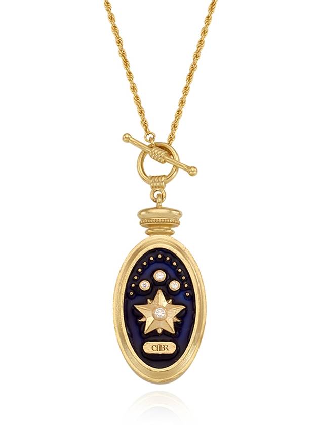 Compass Mother of Pearl Necklace Gold - CHAMBRILLER - BALAAN 2