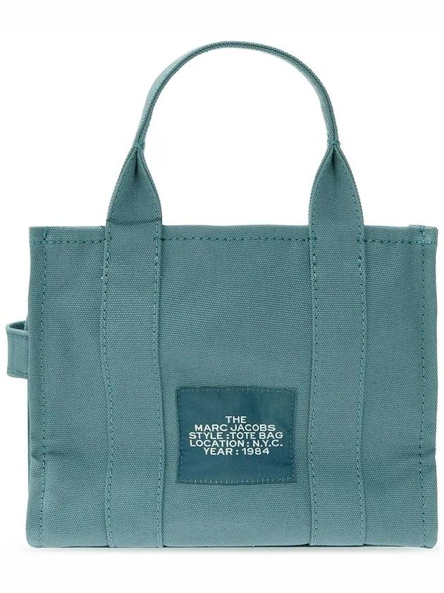 Logo Canvas Small Tote Bag Blue Shadow - MARC JACOBS - BALAAN 4