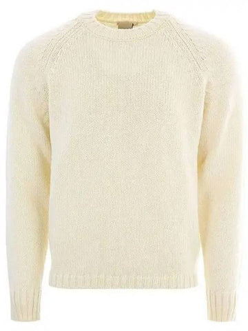 Round neck wool white knit 271618 - TEN C - BALAAN 1