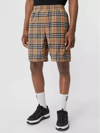 Vintage Check Technical Twill Shorts Beige - BURBERRY - BALAAN 2