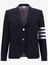 Plain Weave Suiting Classic 4 Bar Jacket Navy - THOM BROWNE - BALAAN 2