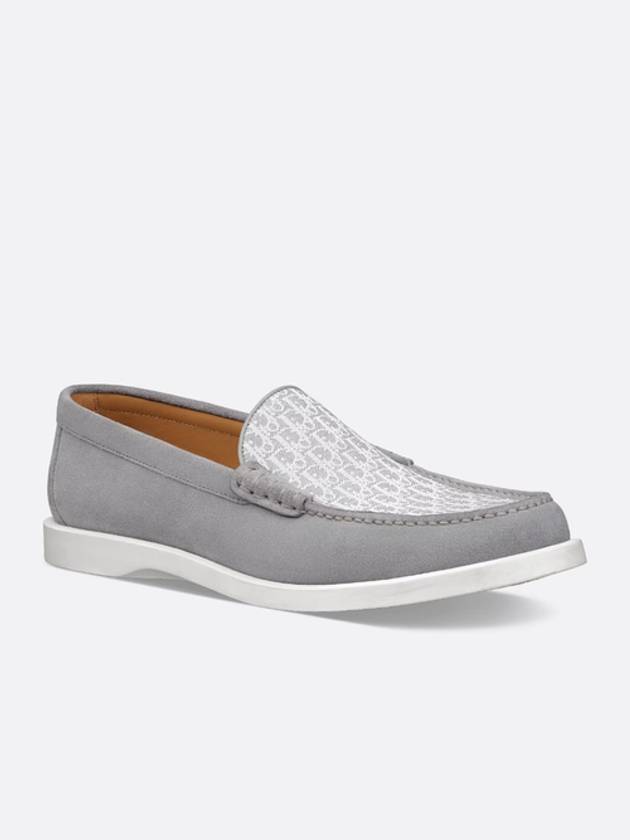 Granville Oblique Jacquard Suede Loafers Grey - DIOR - BALAAN 2