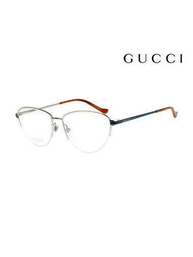 Eyewear  Cat Eye Metal Eyeglasses Silver - GUCCI - BALAAN 1