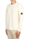 Cotton Logo Knit Top White - CP COMPANY - BALAAN 3