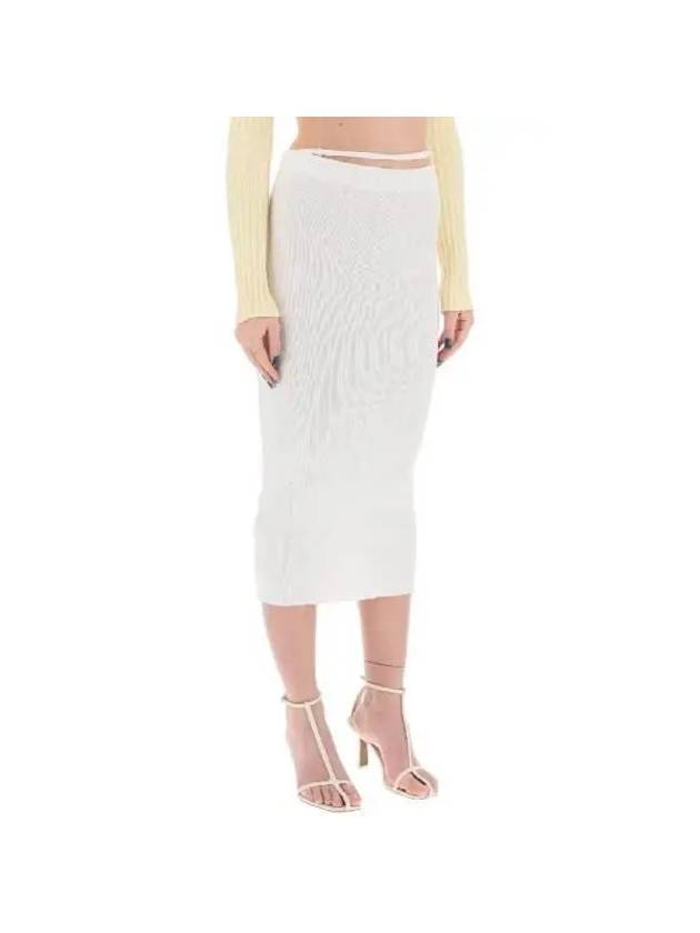 Women's The Pralù Pencil Skirt Off-White - JACQUEMUS - BALAAN 3