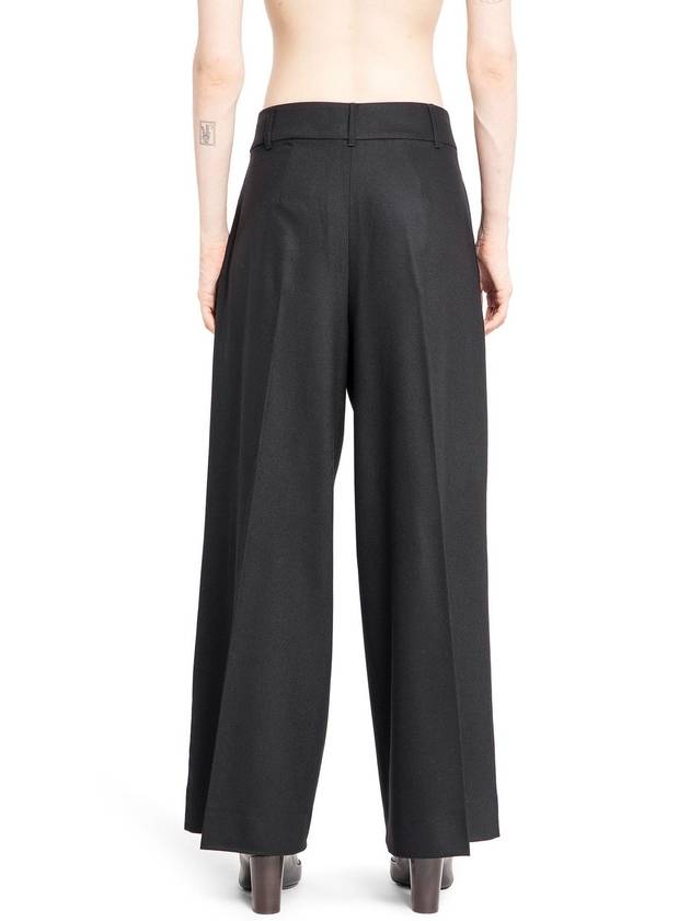 Carmen Virgin Wool Straight Pants Black - S MAX MARA - BALAAN 3