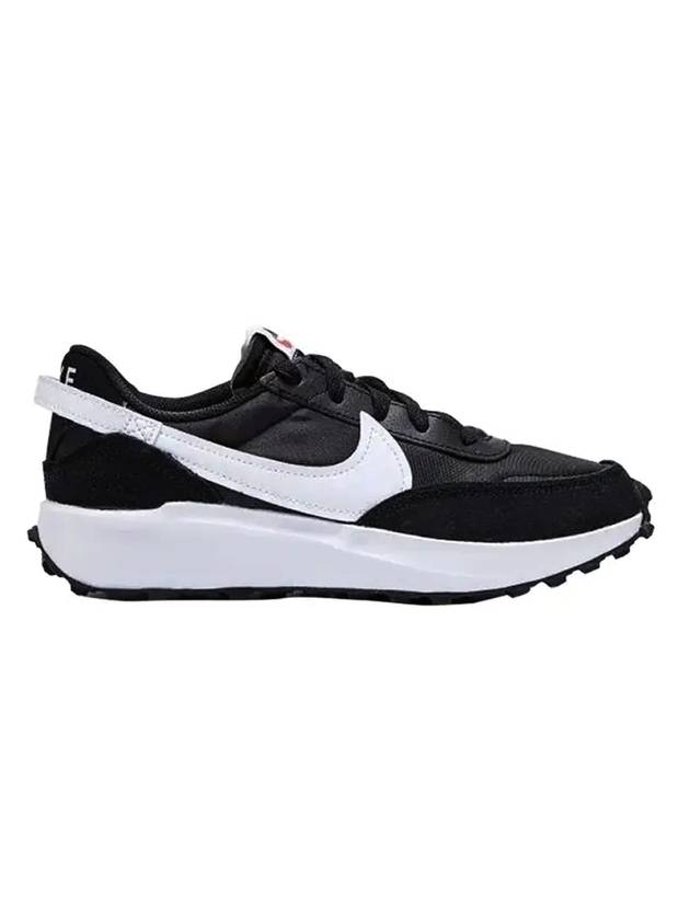 Waffle Debut Low Top Sneakers Black White - NIKE - BALAAN 1