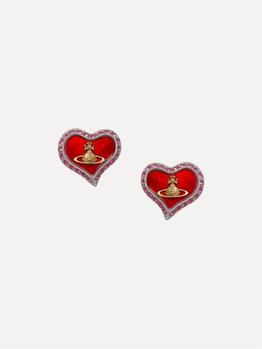 Petra Heart Earrings Red - VIVIENNE WESTWOOD - BALAAN 1