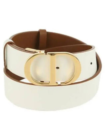 Women's 30 Montaigne Reversible Leather Belt Brown - DIOR - BALAAN 2