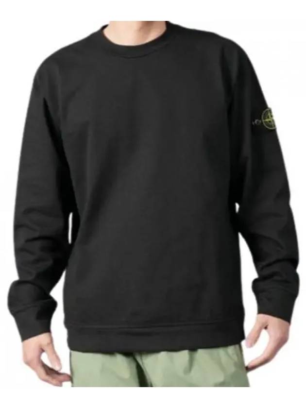 Crewneck Heavy Cotton Jersey Sweatshirt Black - STONE ISLAND - BALAAN 1