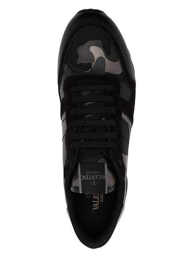 Black camouflage Rockstud sneakers S0723 E43 - VALENTINO - BALAAN 4