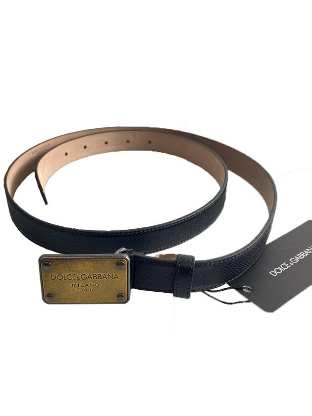 Vintage Buckle Belt Black - DOLCE&GABBANA - BALAAN 7