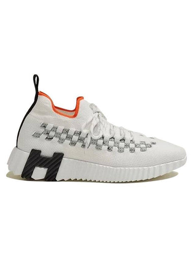 Flex Low Top Sneakers Blanc Gris - HERMES - BALAAN 1