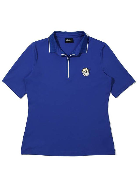 Bucket Polo T-Shirt BLUE WOMAN M3222PTS14BLU - MALBON GOLF - BALAAN 2