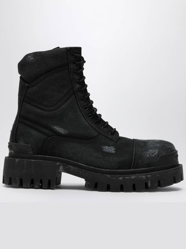 Worn Effect Combat Wolker Boots Black - BALENCIAGA - BALAAN 2